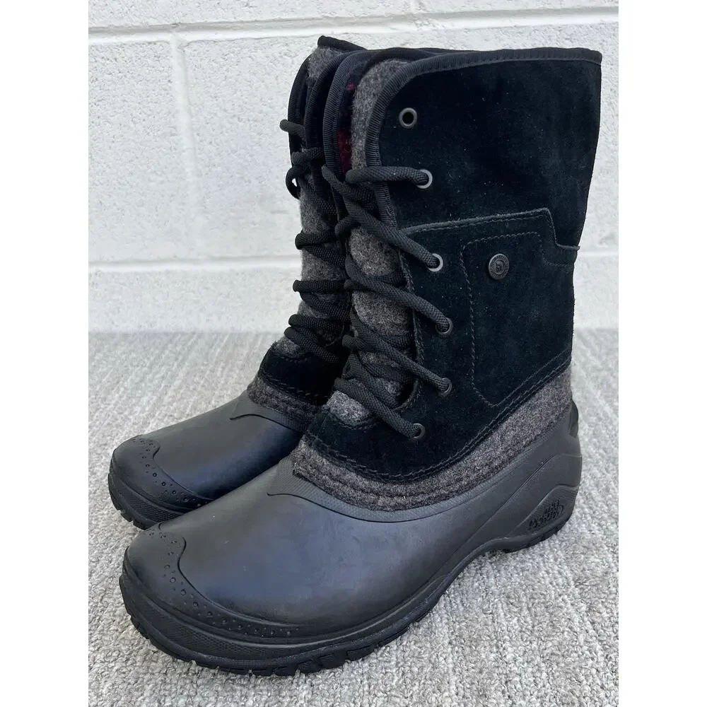 The North Face Women's Shellista II Roll-Down Winter Boot Black Women's Size 7US